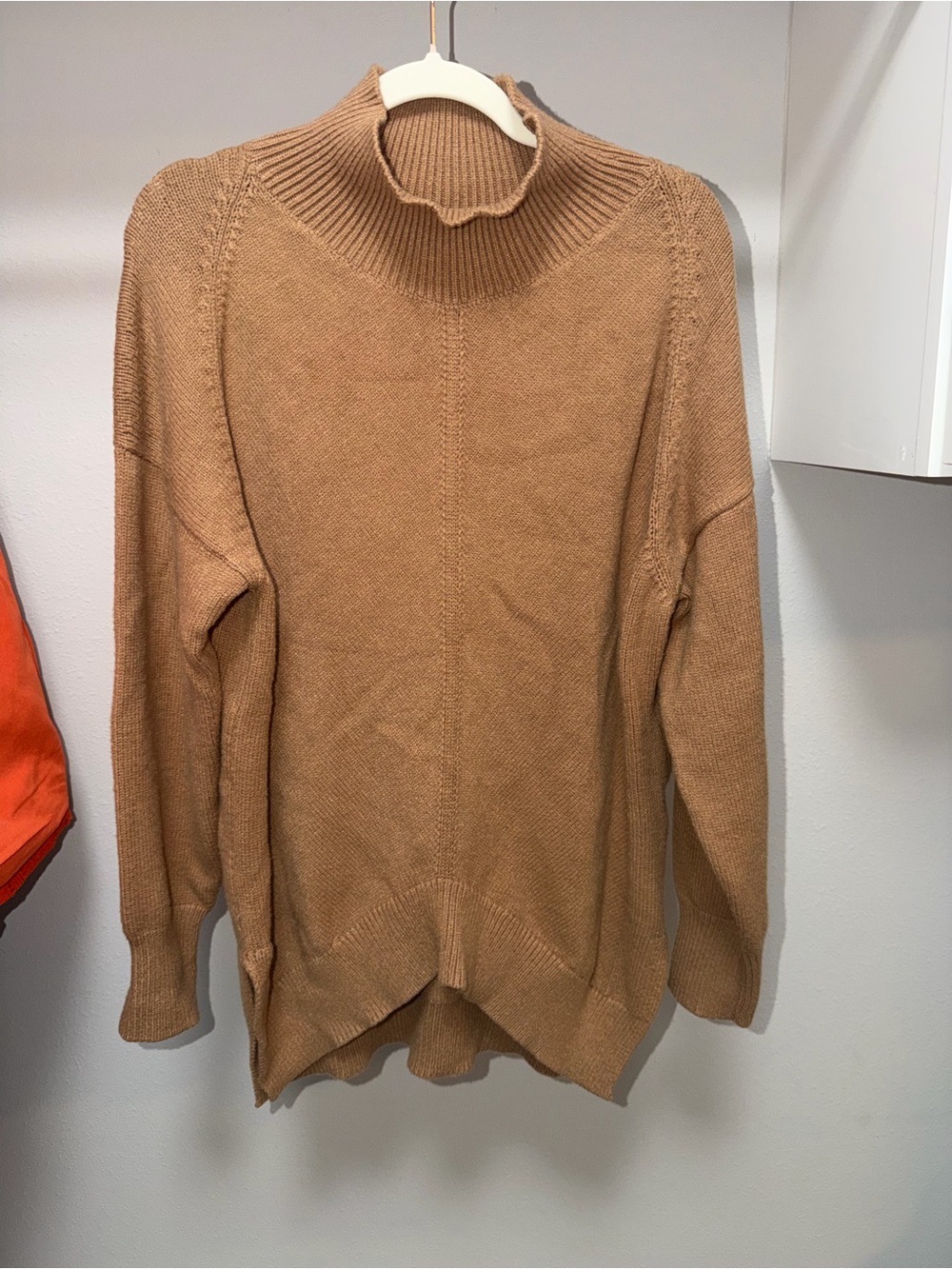 Maeve Camel Tan Turtleneck Sweater